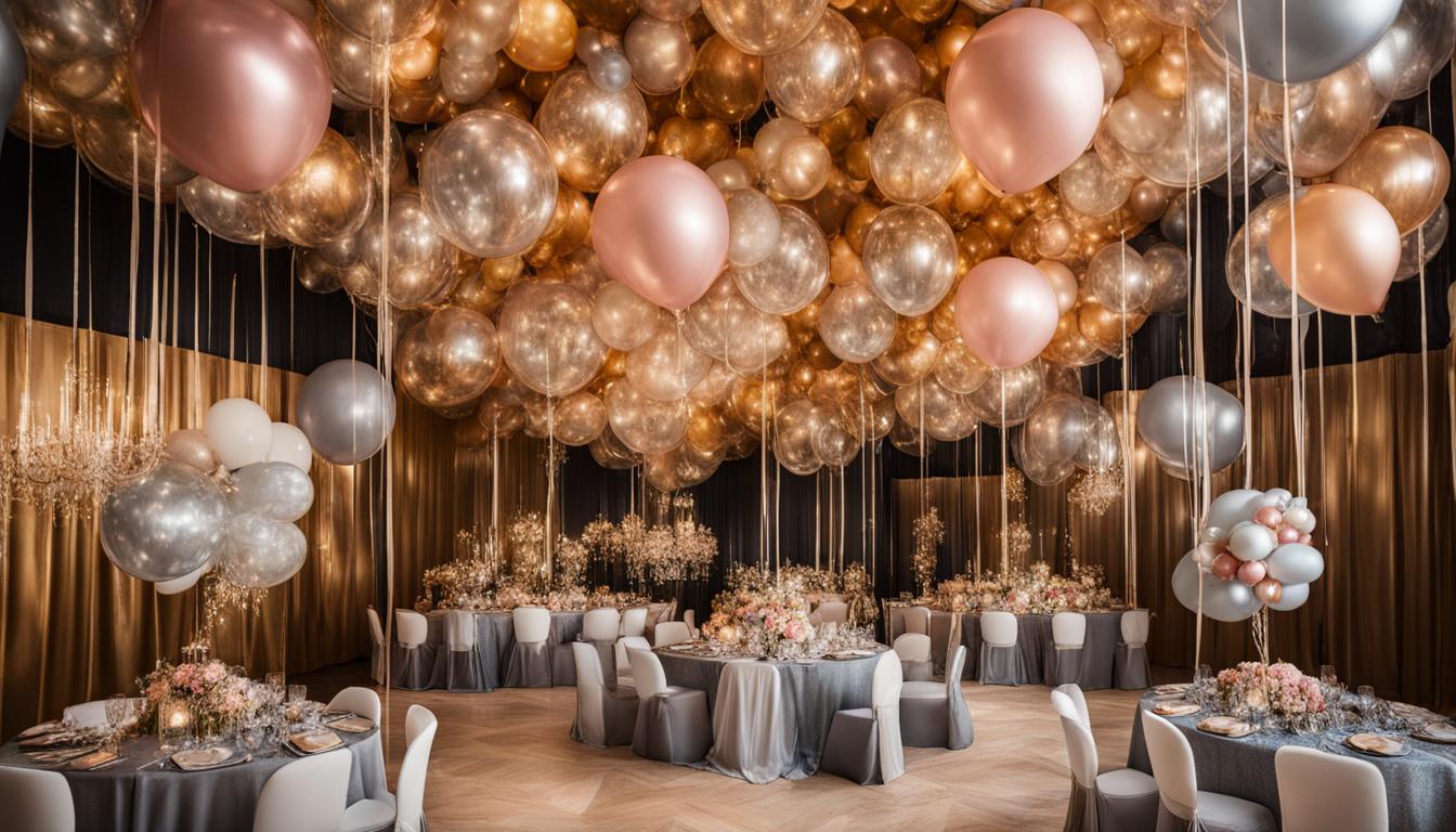 hanging ceiling balloon decoration ideas
