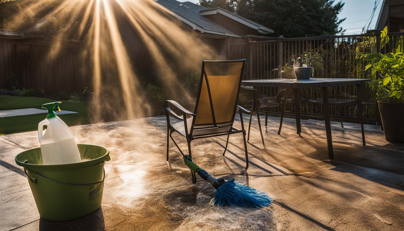 how to clean patio furniture mesh