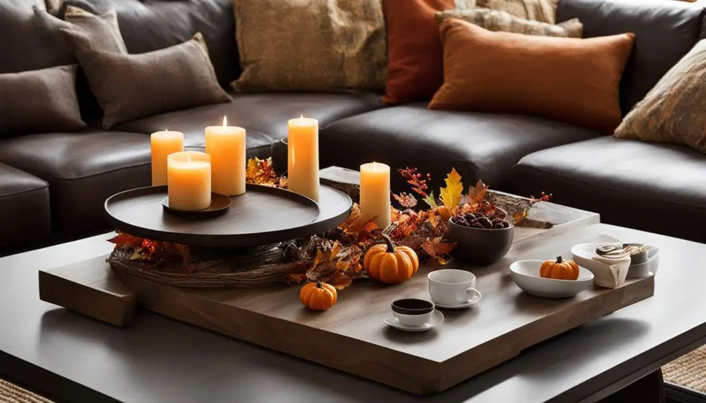 seasonal coffee table decor
